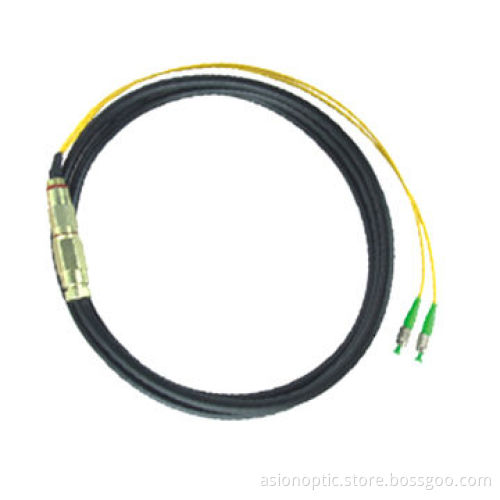 2-fiber Water-resistant Fiber-optic Pigtail, Single-mode with FC/LC/SC/ST